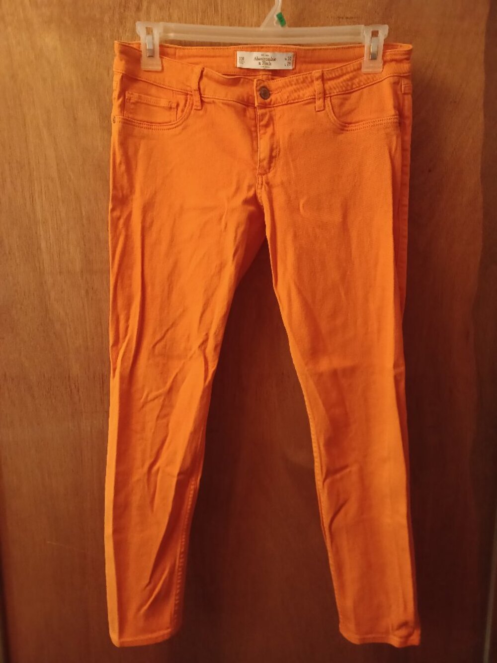Abercrombie & Fitch Women's Light Orange Jeans